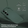 thumbnail image 3 of WWS-Case for Samsung Galaxy S25, Soft Silicone Case with Upgraded Camera Protection, Shockproof Slim Case Cover with Anti-Scratch Microfiber Lining, Green, 3 of 4