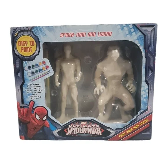 Marvel Ultimate 2-Pack Spider Man & Lizard Easy to Paint Your Own Statues