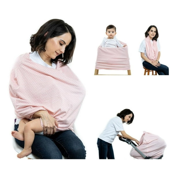 Manta de Lactancia 4 en 1 Masho rosa claro Unitalla