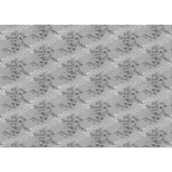 Ahgly Company Indoor Rectangle Patterned Battleship Gray Area Rugs, 8' x 12'
