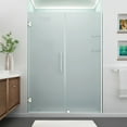 thumbnail image 5 of Aston SDR960F-SS-5727-10 72 x 57 x 0.38 in. Belmore GS Frameless Hinged Shower Door with Frosted Glass & Glass Shelves, Stainless Steel, 5 of 7