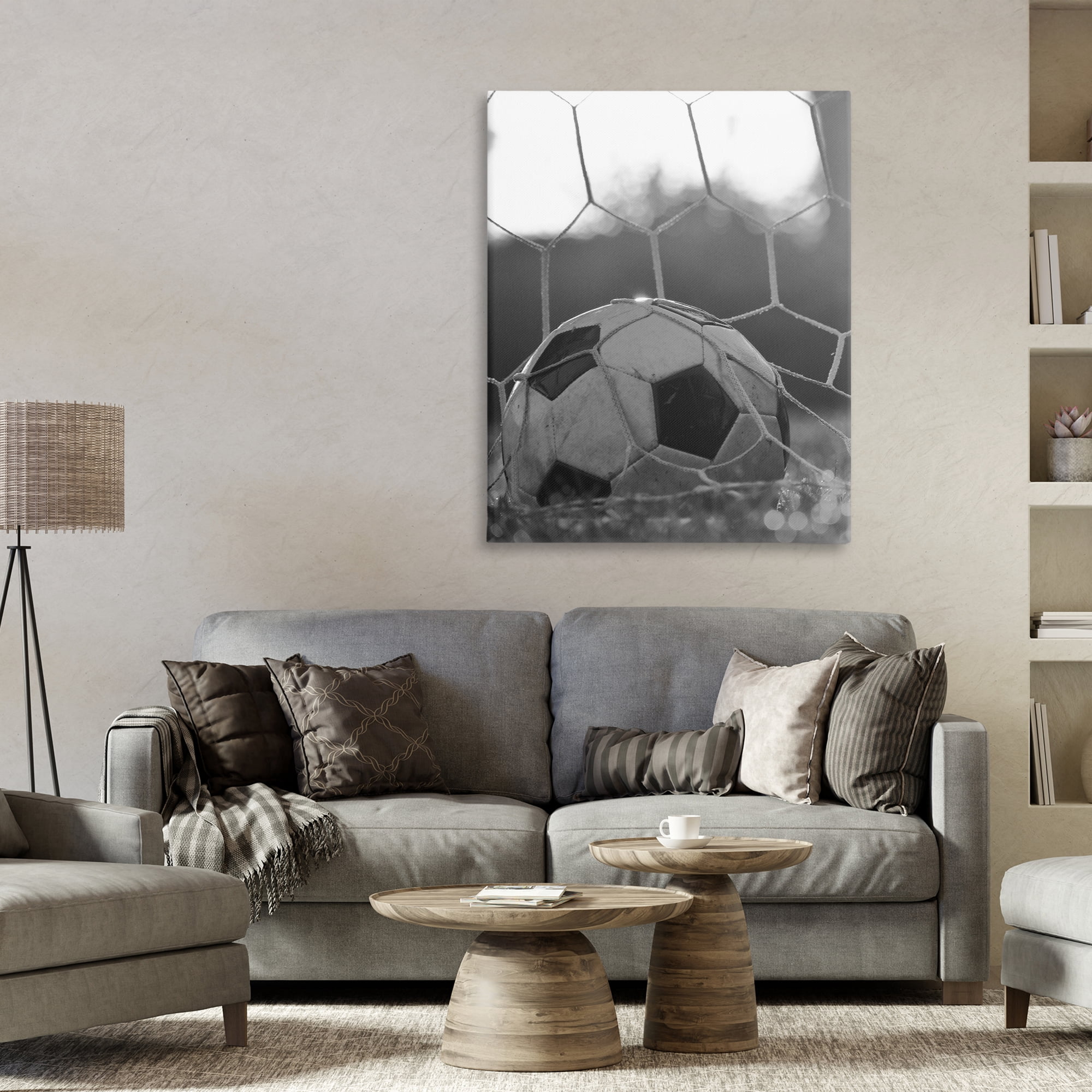 Stupell Industries Soccer Goal Score Canvas Wall Art, design by Marcus Prime