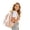 Light Pink, variant on Lusa Cute Solid Color Backpack for Students Trendy 3D Wing Design Large Capacity Lightweight Schoolbag Fall Back to School Season Casual Versatile Double Shoulder Bookbag White One Size