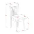 thumbnail image 2 of East West Furniture Portland 39" Fabric Dining Chairs in Oak (Set of 2), 2 of 4