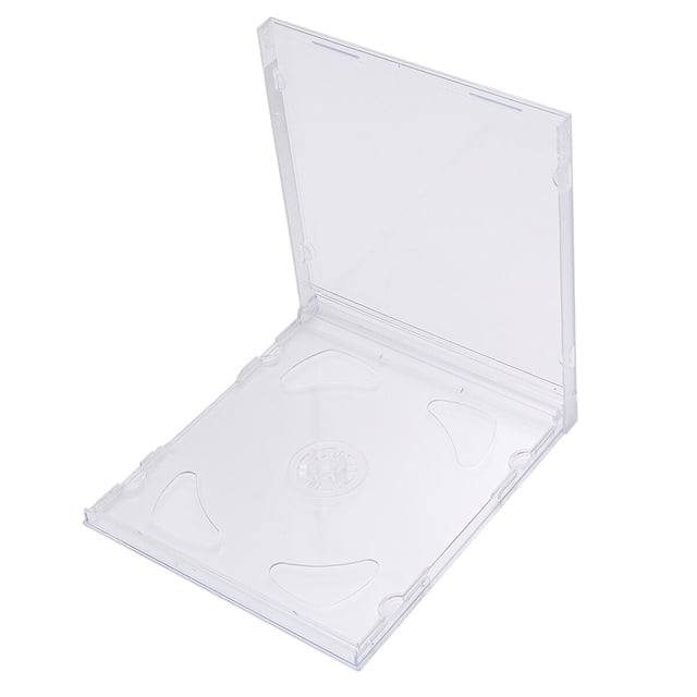 EeaseCA 10PCS Transparent DVD Cases Portable CD Storage Boxes DIY CD Packages for Home Cinema Studio
