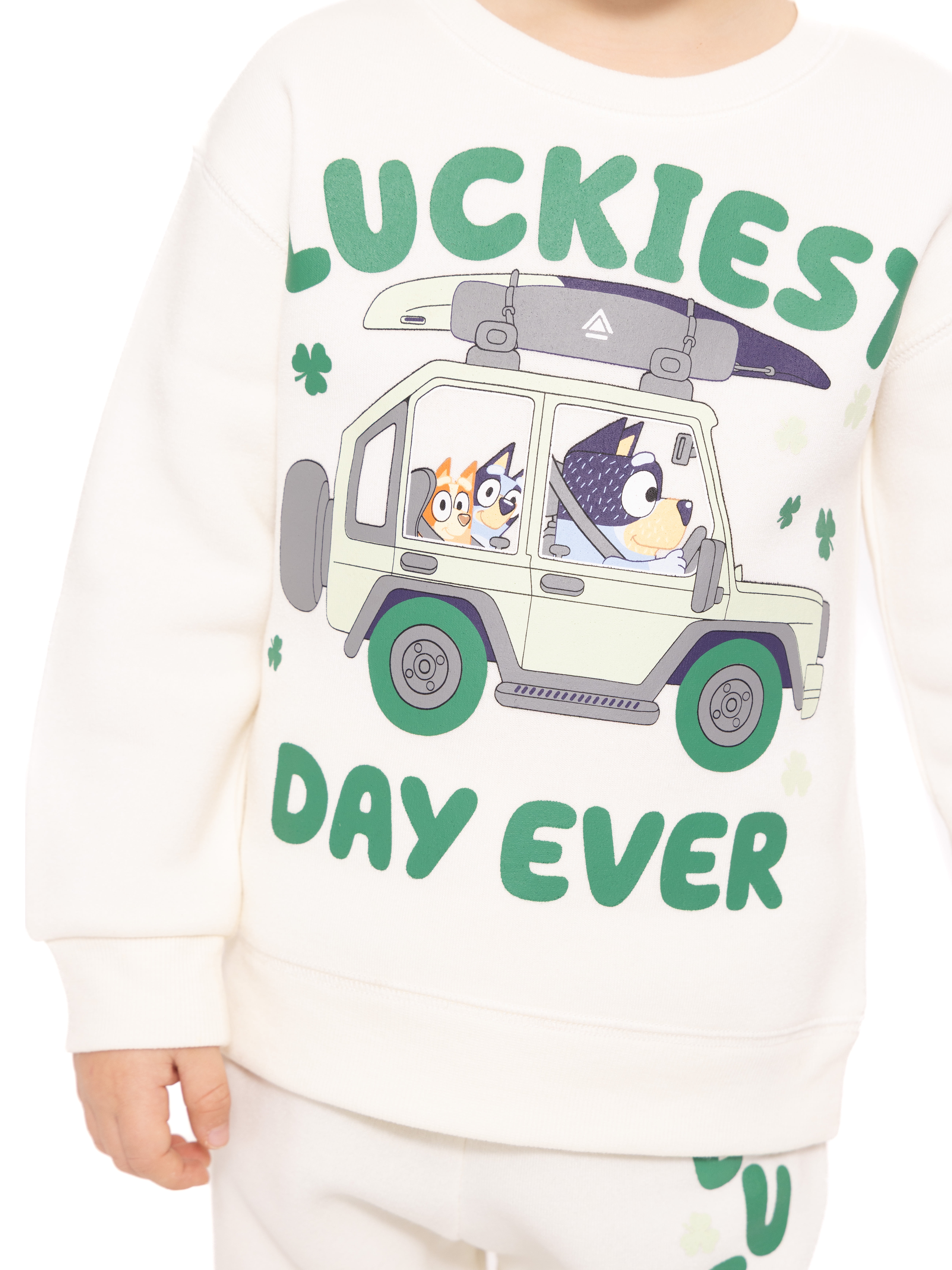 St. Patrick’s Day Bluey Unisex Toddler Graphic Sweatshirt and Jogger Pants Set, 2-Piece, Sizes 12M-5T
