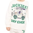 thumbnail image 3 of St. Patrick’s Day Bluey Unisex Toddler Graphic Sweatshirt and Jogger Pants Set, 2-Piece, Sizes 12M-5T, 3 of 9