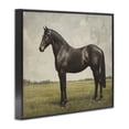 thumbnail image 2 of Stupell Industries Transitional Espresso Horse in Pastoral Field Black Framed Giclee Art, 14 x 11, by Petals Prints Design, 2 of 8