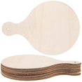 thumbnail image 2 of 10 pcs Round Serving Trays Wood Bread Board Pizza Paddle, 2 of 4