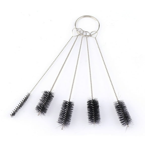 Professional Tube Cleaning Brush Set, Small 5 Pcs, Kit, Long Deep Cleaning Brushes with Flexible Handles for Bottles, Straws, Pipes, Glass, Guns