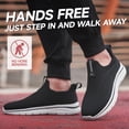 thumbnail image 2 of Sosenfer Men's Hands Free Slip on Sneakers Black, 2 of 6