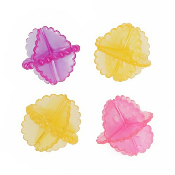 OUNONA MLINS 4pcs Reusable Laundry Balls Washing Balls Random Color