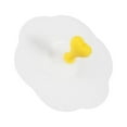 thumbnail image 2 of Cateissary Cubierta elegante de la taza del silicón para la limpieza y la portabilidad fáciles Cubiertas de la taza del silicón Tapas de la Organizadores de utensilios de cocina Amarillo transparente, 2 of 6