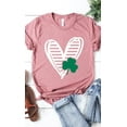 thumbnail image 3 of St Pattys Heart Graphic Tee T-Shirt, 3 of 4