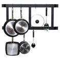 thumbnail image 3 of Rogar 1910 Ultimate Wall Mounted Pot Rack Vertical & Horizontal in Black, 3 of 5