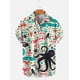 thumbnail image 3 of Camisas hawaianas para hombre, blusas de manga corta con estampado de animales marinos para playa, camisas nuevas de gran tamaño, ropa de diseñador para hombre de alta calidad, 3 of 4