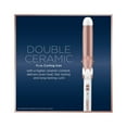 thumbnail image 2 of Conair Double Ceramic 1.25 Inch Curling Iron, White (Pack of 14), 2 of 7
