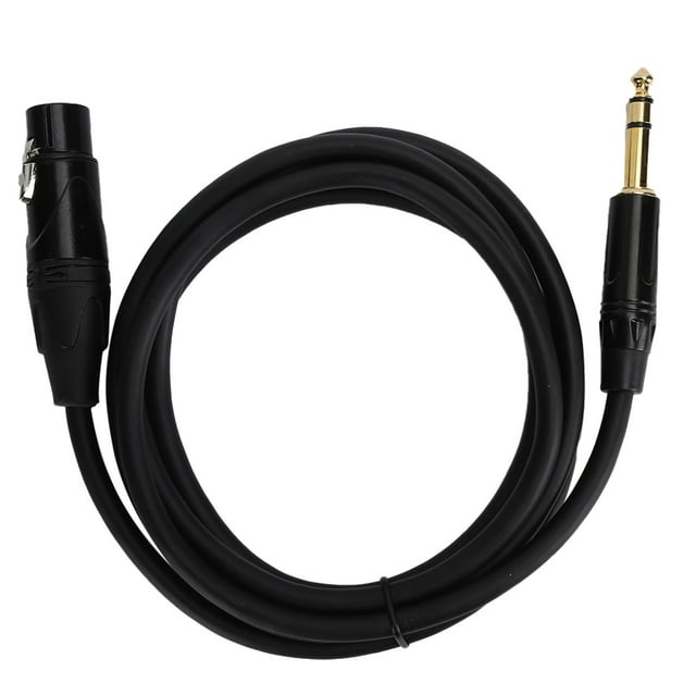 XLR Patch Cable Balanced Interconnect XLR to 1/4 Inch 6.35mm Jack Cable with 22AWG Oxygen Copper Shielding for Studio Live Performance