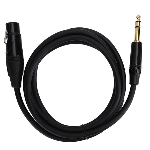 XLR Patch Cable Balanced Interconnect XLR to 1/4 Inch 6.35mm Jack Cable with 22AWG Oxygen Copper Shielding for Studio Live Performance