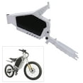 thumbnail image 3 of ToppiJoy White Electric Bike/Bicycle White E-Bike Frame, Adjustable Lock Design Forks Dropout, Mounted on 20"/26", 242.51lbs Load Capacity, One-Piece Fit Stealth Bomber Conversion, 3 of 10