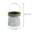 thumbnail image 2 of USHOBE 1Pack Rustic Flower Pot Iron Hanging Flower Bucket Light Grey For Homeowners Use, 2 of 8