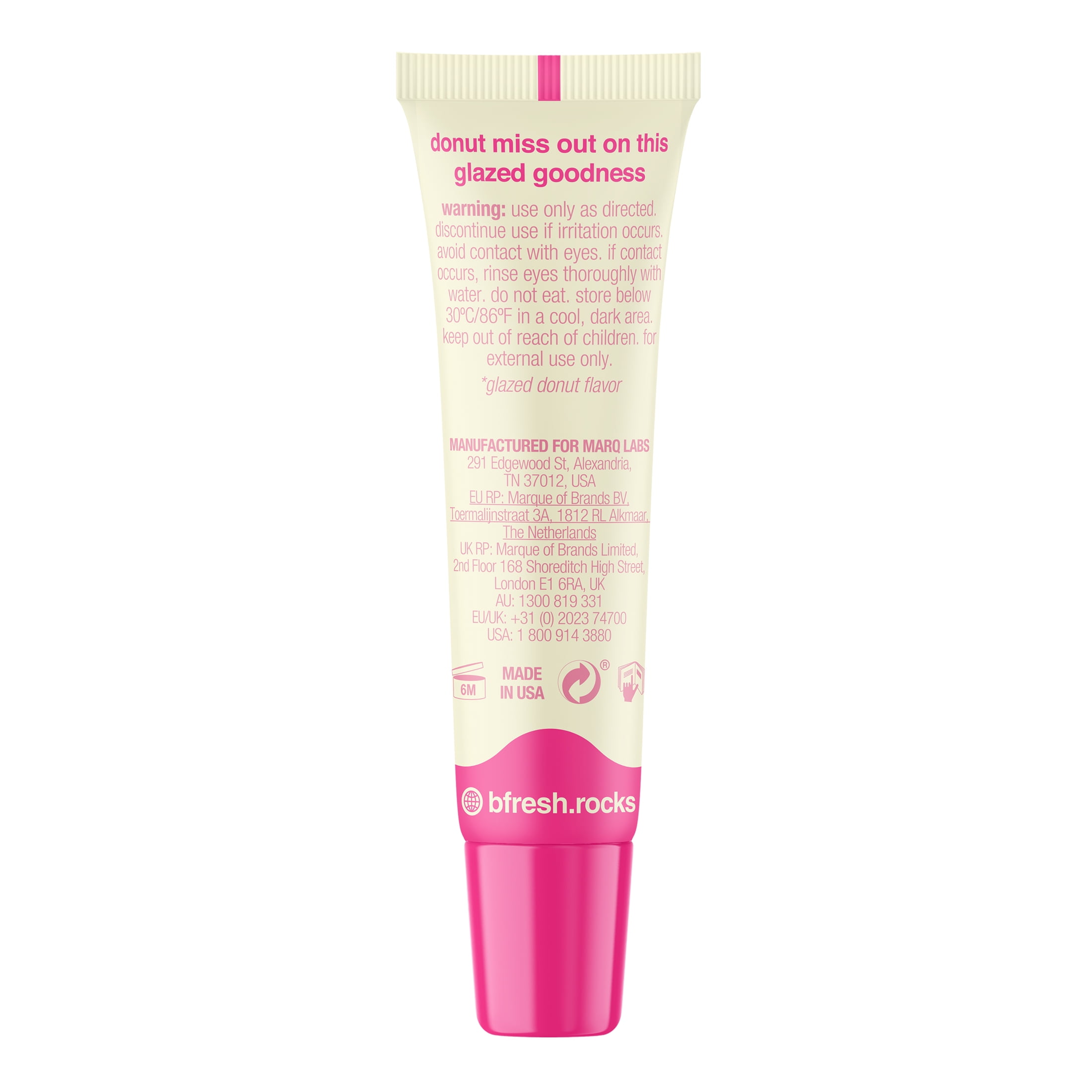 B.Fresh Kiss My Sass - Glazed Donut Nourishing Lip Serum, 0.5 fl oz