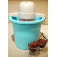 thumbnail image 3 of Máquina para hacer helados Nostalgia ICMP400BLUE de 4 litros con asa de transporte, 3 of 5