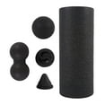 thumbnail image 2 of 5 rodillos de espuma para , resistente y versátil para fitness, pilates, entrenamiento en gimnasio, entrenamiento de culturismo. Negro, 2 of 8