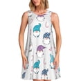 thumbnail image 1 of Fotbe cute winter Gnome Vestido de Verano sin Mangas para Mujer – Vestido Midi Línea A, Estilo Camiseta Floral, Vestido Playero Casual y Fluido, 1 of 7