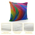 thumbnail image 4 of RUIYC Ocean Throw Pillow Cases, Abstract Ocean Rainbow Trail Cozy Pillow Cover Square Cushion Case Set Pillowcase Decorative for Home Sofa Bedroom Car Office, 4 of 5