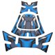 thumbnail image 4 of Pegatina reflectante azul para tanque de combustible, decoración de motocicleta para Honda PCX125 PCX150 2018 2019, 4 of 11