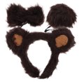 thumbnail image 3 of 1 juego de disfraz de oso para cosplay, diadema con orejas de animal, cola de oso, pajarita, accesorios para actuación, 3 of 7