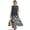 Aztec Crane Cherry Blossom, variant on Aztec Crane Cherry Blossom Print Women's Summer Maxi Dress Cotton Linen Casual Sleeveless Crewneck Loose T-Shirt Dress with Pockets, Long Beach Sundress Travel Vacation Outfits, 4XL