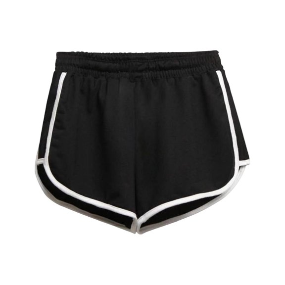YOTMKGDO Joggers for Women, Shorts for Women, Women's Shorts Loose Quick Drying Outerwear Thin Running Fitness Casual Anti Outerwear Three Point Pants, Black XXL