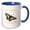 Blue/White, variant on 3drose, Oregon Territory Insect the Oregon Swallowtail, 11oz Mug