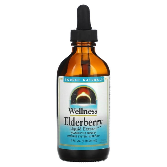 Source Naturals Wellness Elderberry Liquid Extract, 4 oz