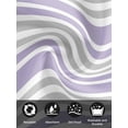 thumbnail image 7 of Light Purple Stripes Cloth Napkins Set of 8 Reusable Dinner Napkins, Modern Minimalist Horizontal Lines Cocktail Napkin Washable Table Napkins for Wedding/Holiday Party/Baby Shower 20"x20", 7 of 7