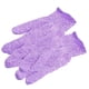 thumbnail image 1 of 2 guantes de baño exfoliantes de nailon para ducha, exfoliantes corporales para hombres, mujeres y niños (morado), 1 of 5