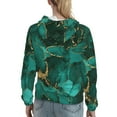 thumbnail image 7 of Honeii Green Gold Glitter Pattern Womens Oversized Hoodies Long Sleeve Sweatshirts Pullover Fall Outfits with Pocket-X-Large, 7 of 7