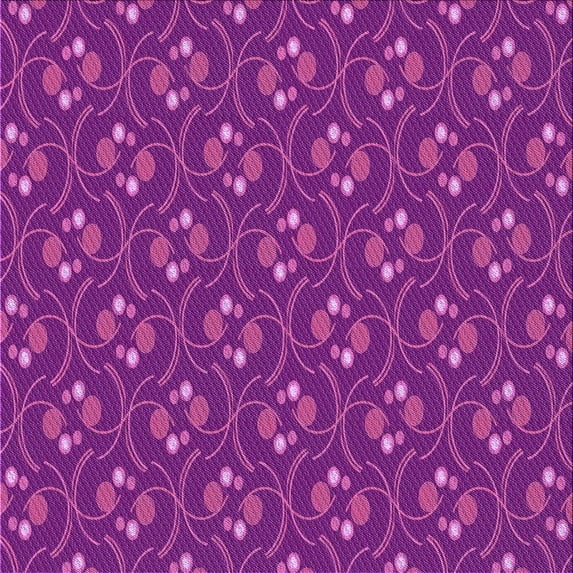 Ahgly Company Machine Washable Indoor Square Transitional Dark Magenta Purple Area Rugs, 6' Square