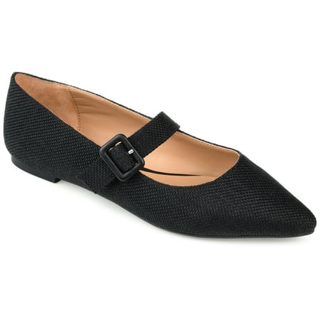 

Journee Collection Womens Karissa Buckle Pointed Toe Mary Jane Flats