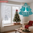 thumbnail image 4 of Stylish Metal Hanging Christmas Tree Wind Spinner - Intricate Branch & Root Design with Modern Circuitry Motif for Garden Decor, 4 of 7
