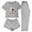 Gray, variant on Elvqul Women's Pajama Set