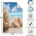 thumbnail image 5 of Seashells on The Beach Tea Towels Set of 6 Summer Sandy Kitchen Dish Cloth with Hanging Loop, 18"x28"Lint-Free Absorbent Towel for Kitchen Drying Wiping and Cleaning, 5 of 7