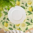 thumbnail image 3 of Lemon Tablecloth, Lemon Table Cloth, Yellow Lemons Print Table Cloth, Spring Summer Waterproof Wrinkle Free Tablecloth for Rectangle Tables 60 X 84, 60 X 102, 60 X 120 Inch, 3 of 6