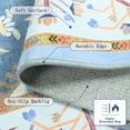 thumbnail image 6 of FULIE Rug for Living Room Washable Non-slip Area Rug,4'x6'Rug,Blue/Orange, 6 of 7