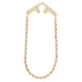 thumbnail image 3 of Foster Usa Tie Chain Rope Link Yellow Gold Tone Button Hole Attachment Mens Adult Male, 3 of 3