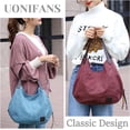thumbnail image 6 of Purses and Handbags for Women Fashion Canvas Hobo Bag Tote Bag Shoulder Bags Top Handle Satchel, 6 of 7