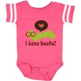 thumbnail image 3 of Inktastic I Love Books Bookworm Boys or Girls Baby Bodysuit, 3 of 5