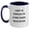 White/Navy, variant on Funny Police Officer Coffee Mug Gifts for Her from Men, Unique Mother's Day Present Idea for Women, Two Tone Mug with 'I Can't Fix Stupid But I'm A Fairly Decent Police Officer' Quote